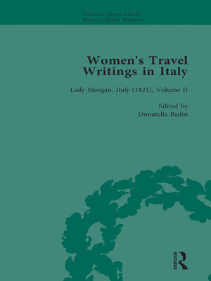 cover image of Women's Travel Writings in Italy, Part II vol 7